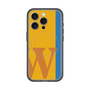 スリムプロテクションプレミアムケース with MagSafe［ オリジナル - initial color line - W orange ］