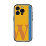 スリムプロテクションプレミアムケース with MagSafe［ オリジナル - initial color line - W orange ］