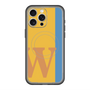 スリムプロテクションプレミアムケース with MagSafe［ オリジナル - initial color line - W orange ］