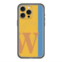 スリムプロテクションプレミアムケース with MagSafe［ オリジナル - initial color line - W orange ］