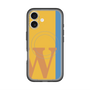 スリムプロテクションプレミアムケース with MagSafe［ オリジナル - initial color line - W orange ］