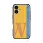 スリムプロテクションプレミアムケース with MagSafe［ オリジナル - initial color line - W orange ］