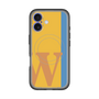 スリムプロテクションプレミアムケース with MagSafe［ オリジナル - initial color line - W orange ］