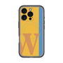 スリムプロテクションプレミアムケース with MagSafe［ オリジナル - initial color line - W orange ］