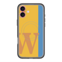 スリムプロテクションプレミアムケース with MagSafe［ オリジナル - initial color line - W orange ］