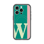 スリムプロテクションプレミアムケース with MagSafe［ オリジナル - initial color line - W green ］