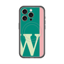 スリムプロテクションプレミアムケース with MagSafe［ オリジナル - initial color line - W green ］