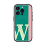 スリムプロテクションプレミアムケース with MagSafe［ オリジナル - initial color line - W green ］