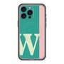 スリムプロテクションプレミアムケース with MagSafe［ オリジナル - initial color line - W green ］