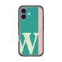 スリムプロテクションプレミアムケース with MagSafe［ オリジナル - initial color line - W green ］