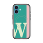 スリムプロテクションプレミアムケース with MagSafe［ オリジナル - initial color line - W green ］