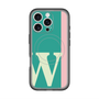 スリムプロテクションプレミアムケース with MagSafe［ オリジナル - initial color line - W green ］