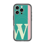 スリムプロテクションプレミアムケース with MagSafe［ オリジナル - initial color line - W green ］