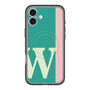 スリムプロテクションプレミアムケース with MagSafe［ オリジナル - initial color line - W green ］