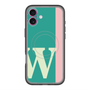 スリムプロテクションプレミアムケース with MagSafe［ オリジナル - initial color line - W green ］