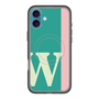 スリムプロテクションプレミアムケース with MagSafe［ オリジナル - initial color line - W green ］