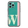 スリムプロテクションプレミアムケース with MagSafe［ オリジナル - initial color line - W green ］