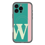 スリムプロテクションプレミアムケース with MagSafe［ オリジナル - initial color line - W green ］