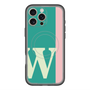 スリムプロテクションプレミアムケース with MagSafe［ オリジナル - initial color line - W green ］