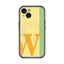 スリムプロテクションプレミアムケース with MagSafe［ オリジナル - initial color line - W yellow ］