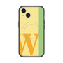 スリムプロテクションプレミアムケース with MagSafe［ オリジナル - initial color line - W yellow ］