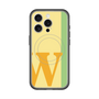 スリムプロテクションプレミアムケース with MagSafe［ オリジナル - initial color line - W yellow ］