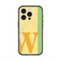 スリムプロテクションプレミアムケース with MagSafe［ オリジナル - initial color line - W yellow ］