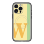 スリムプロテクションプレミアムケース with MagSafe［ オリジナル - initial color line - W yellow ］