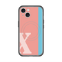 スリムプロテクションプレミアムケース with MagSafe［ オリジナル - initial color line - X pink ］