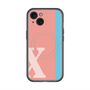 スリムプロテクションプレミアムケース with MagSafe［ オリジナル - initial color line - X pink ］