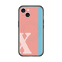 スリムプロテクションプレミアムケース with MagSafe［ オリジナル - initial color line - X pink ］