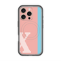 スリムプロテクションプレミアムケース with MagSafe［ オリジナル - initial color line - X pink ］