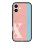 スリムプロテクションプレミアムケース with MagSafe［ オリジナル - initial color line - X pink ］