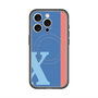 スリムプロテクションプレミアムケース with MagSafe［ オリジナル - initial color line - X blue ］