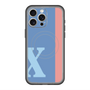 スリムプロテクションプレミアムケース with MagSafe［ オリジナル - initial color line - X blue ］
