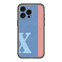 スリムプロテクションプレミアムケース with MagSafe［ オリジナル - initial color line - X blue ］