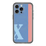 スリムプロテクションプレミアムケース with MagSafe［ オリジナル - initial color line - X blue ］