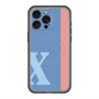 スリムプロテクションプレミアムケース with MagSafe［ オリジナル - initial color line - X blue ］