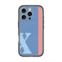 スリムプロテクションプレミアムケース with MagSafe［ オリジナル - initial color line - X blue ］