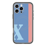 スリムプロテクションプレミアムケース with MagSafe［ オリジナル - initial color line - X blue ］
