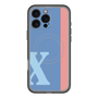 スリムプロテクションプレミアムケース with MagSafe［ オリジナル - initial color line - X blue ］