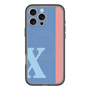 スリムプロテクションプレミアムケース with MagSafe［ オリジナル - initial color line - X blue ］