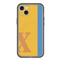 スリムプロテクションプレミアムケース with MagSafe［ オリジナル - initial color line - X orange ］