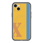スリムプロテクションプレミアムケース with MagSafe［ オリジナル - initial color line - X orange ］