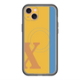スリムプロテクションプレミアムケース with MagSafe［ オリジナル - initial color line - X orange ］