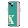 スリムプロテクションプレミアムケース with MagSafe［ オリジナル - initial color line - X green ］