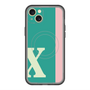 スリムプロテクションプレミアムケース with MagSafe［ オリジナル - initial color line - X green ］