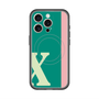 スリムプロテクションプレミアムケース with MagSafe［ オリジナル - initial color line - X green ］