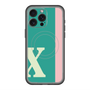 スリムプロテクションプレミアムケース with MagSafe［ オリジナル - initial color line - X green ］