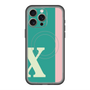 スリムプロテクションプレミアムケース with MagSafe［ オリジナル - initial color line - X green ］